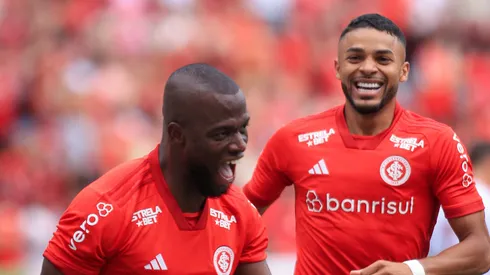 Enner Valencia e Wanderson: ataque do Internacional funcionando em 2024. (Foto: Giancarlo Santorum/AGIF)