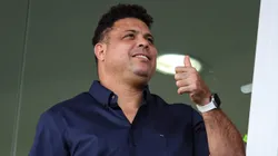 Ronaldo Fenômeno em jogo do Cruzeiro no Estádio Independência, pelo Campeonato Brasileiro de 2023. Foto: Gilson Junio/AGIF