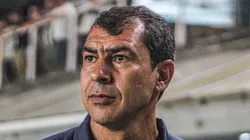 Fabio Carille durante partida contra o Corinthians no estadio Vila Belmiro pelo campeonato Paulista 2024.