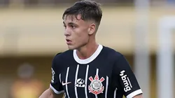 Breno Bidon em sua estreia pelos profissionais do Corinthians, na última rodada do Campeonato Paulista, no Estádio Primeiro de Maio, no dia 10/03/2024.