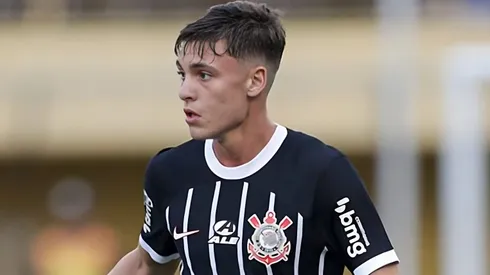 Breno Bidon em sua estreia pelos profissionais do Corinthians, na última rodada do Campeonato Paulista, no Estádio Primeiro de Maio, no dia 10/03/2024.