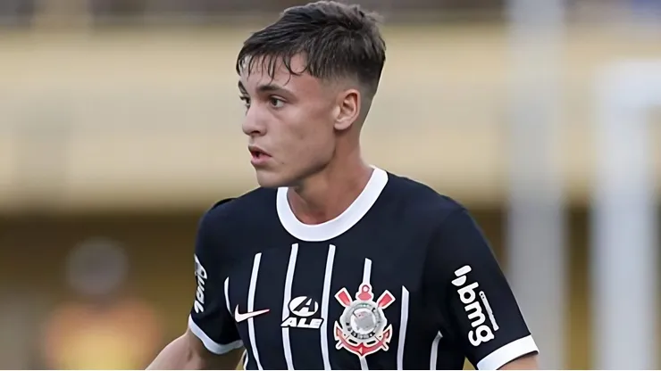 Breno Bidon em sua estreia pelos profissionais do Corinthians, na última rodada do Campeonato Paulista, no Estádio Primeiro de Maio, no dia 10/03/2024.