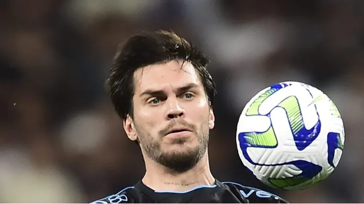 Nathan durante partida entre Corinthians e Grêmio do Brasileirao Série A 2023. Foto: Mauro Horita/Getty Images