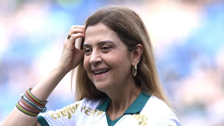 Leila Pereira durante o jogo deste sábado (9), válido pela última rodada da fase de grupos do Paulistão. Foto: Marcello Zambrana/AGIF