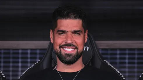 António Oliveira comandando o Corinthians, na Neo Química Arena, em partida contra o Santo André, válida pela penúltima rodada do Campeonato Paulista, no dia 02/03/2024.