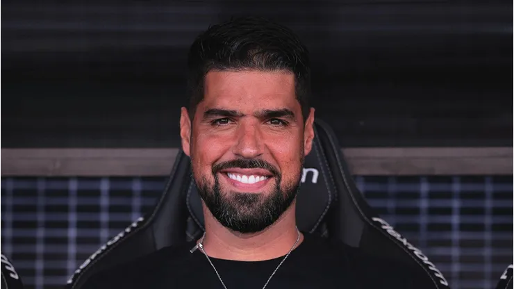António Oliveira comandando o Corinthians, na Neo Química Arena, em partida contra o Santo André, válida pela penúltima rodada do Campeonato Paulista, no dia 02/03/2024.