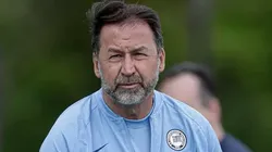 O presidente Augusto Melo conferindo treinamento do Corinthians em janeiro de 2024. Foto: Rodrigo Coca/Agência Corinthians