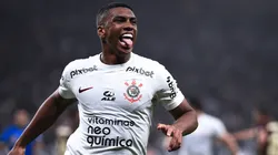 Felipe Augusto, ex-jogador do Corinthians, comemora gol contra o Universitario, pela Copa Sul-Americana 2023 - Ettore Chiereguini/AGIF