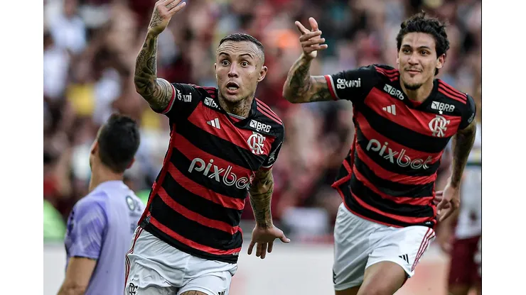 Cebolinha e Pedro marcaram contra o Fluminense. Foto: Thiago Ribeiro/AGIF