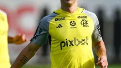 Léo Ortiz, do Flamengo, durante treinamento no Ninho do Urubu - Foto: Marcelo Cortes/CRF