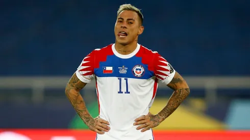 Eduardo Vargas, do Chile, em ação pela sua seleção - Foto: Wagner Meier/Getty Images