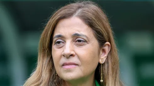 SP - SAO PAULO - 09/04/2023 - PAULISTA 2023, PALMEIRAS X AGUA SANTA - Leila Pereira presidente do Palmeiras antes da partida entre Palmeiras e Agua Santa no estadio Arena Allianz Parque pelo campeonato Paulista 2023. Foto: Marcello Zambrana/AGIF