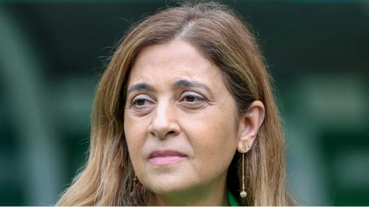 SP - SAO PAULO - 09/04/2023 - PAULISTA 2023, PALMEIRAS X AGUA SANTA - Leila Pereira presidente do Palmeiras antes da partida entre Palmeiras e Agua Santa no estadio Arena Allianz Parque pelo campeonato Paulista 2023. Foto: Marcello Zambrana/AGIF