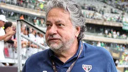 Julio Casares durante o triunfo do São Paulo sobre o Palmeiras na decisão da Supercopa Rei, no dia 04/02/2024. Foto: Gilson Lobo/AGIF