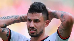 Pedro Henrique foi o grande vilão da Libertadores de 2022. Foto: Hector Vivas/Getty Images