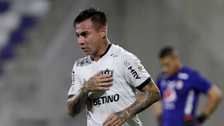 Vargas, do Atlético, comemora gol marcado contra o América de Cali na Libertadores 2021 - Foto: Ricardo Maldonado-Pool/Getty Images