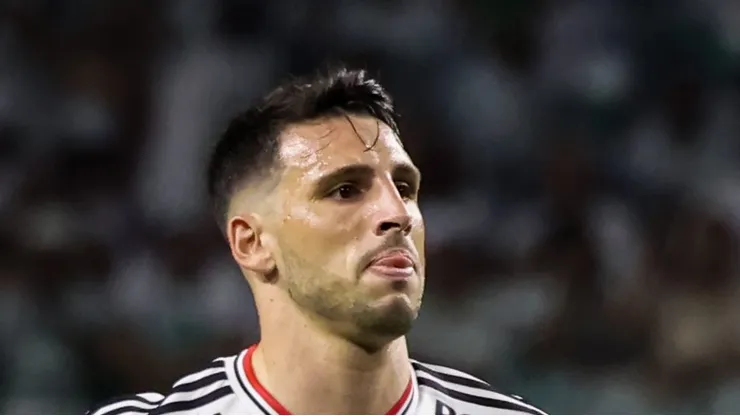 Calleri durante jogo contra o Palmeiras, no dia 14/07/2022.