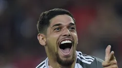 Rubens comemora gol contra o Flamengo, pelo Campeonato Brasileiro de 2023.