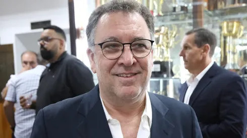 Marcelo Teixeira em sua posse como presidente do Santos no dia 19 de dezembro de 2023. Foto: Pedro Ernesto Guerra Azevedo/Santos FC