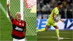 Pedro e Flaco López são artilheiros de seus respectivos estaduais - Foto 1: Buda Mendes/Getty Images; Foto 2: Wagner Meier/Getty Images.