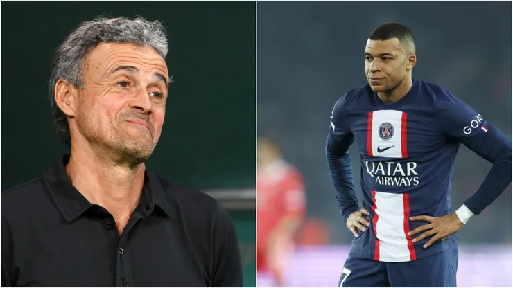 Luis Henrique e Mbappé - Foto 1: Stu Forster/Getty Images; Foto 2: Alex Grimm/Getty Images.