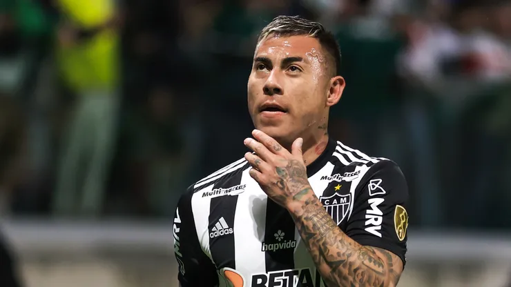 Vargas, do Atlético-MG, durante partida contra o Palmeiras pela Libertadores 2022 - Foto: Marcello Zambrana/AGIF