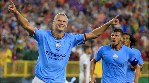 Haaland tem contrato com o City até 2027. Reprodução: Justin Casterline/Getty Images.