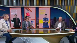 Jornalistas de ESPN debatem durante o programa Linha de Passe. Foto: Reprodução / Site ESPN