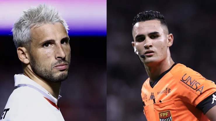 Centroavante e árbitro podem ser prejudicados após o clássico - Fotos: Marcello Zambrana/AGIF