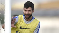 Felipe em treino do Corinthians no CT Joaquim Grava, em 2016. Foto: Mauro Horita/AGIF