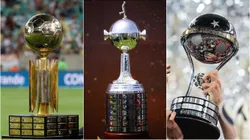 Títulos da Recopa, Libertadores e Sul-Americana. Foto: Wagner Meier/Manuel Velasquez/Buda Mendes/Getty Images