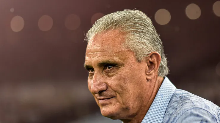 Tite durante partida do Campeonato Brasileiro de 2023.