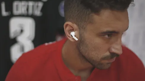 Bragança Paulista/SP; Estádio Nabi Abi Chedid 11/05/2021; Copa Sul-Americana; Red Bull Bragantino x Emelec; Na foto, Leo Ortiz antes da partida; Foto Ari Ferreira/Red Bull Bragantino;