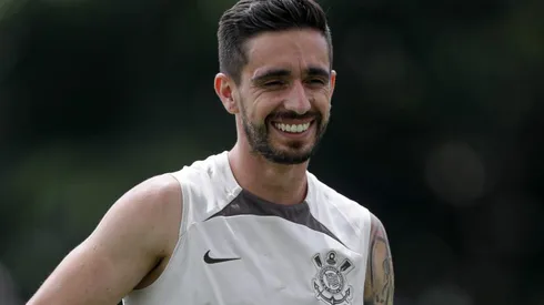 Igor Coronado em treinamento pelo Corinthians após sua apresentação. Foto: Rodrigo Coca/Agência Corinthians