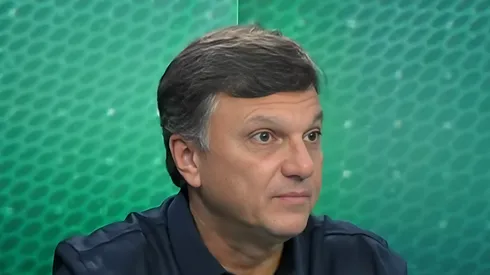 Mauro Cezar durante programa esportivo. Jornalista critica Gabi. Foto: Reprodução/ Youtube Jovem Pan Esportes.