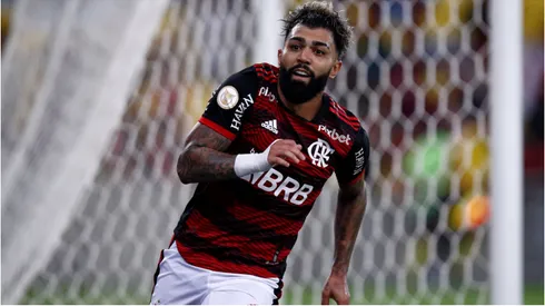 Foto: Buda Mendes/Getty Images - Gabigol comemorando gol