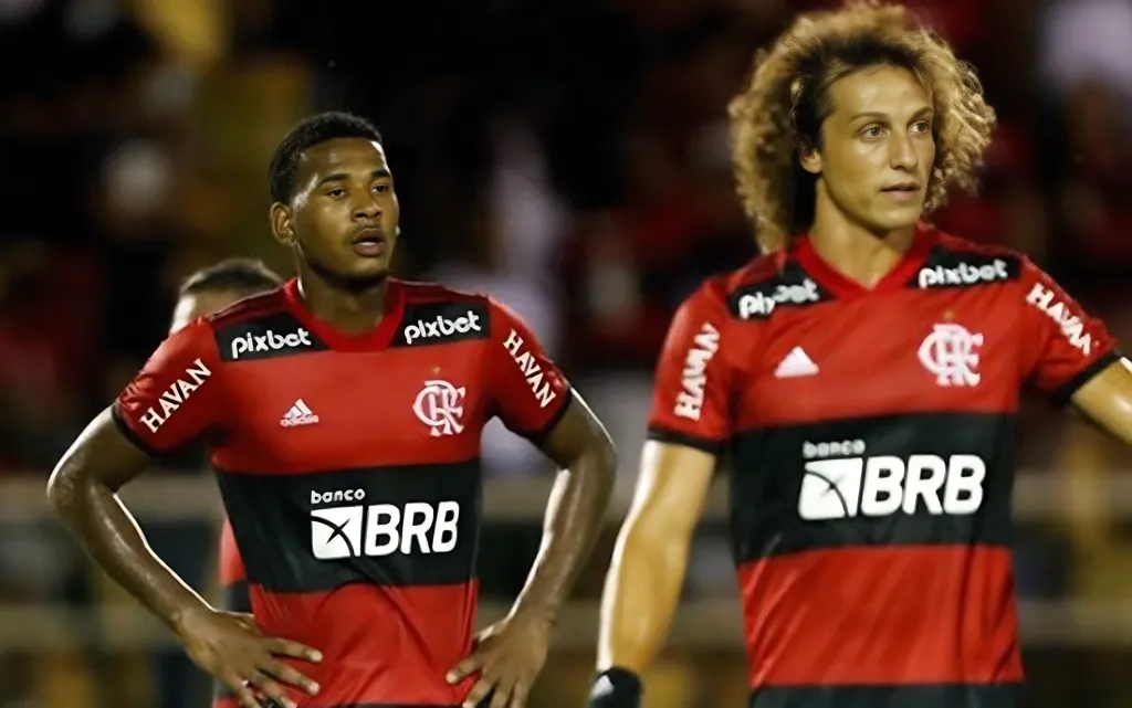 Cleiton e David Luiz no Flamengo - Foto: Divulgação/ Flamengo