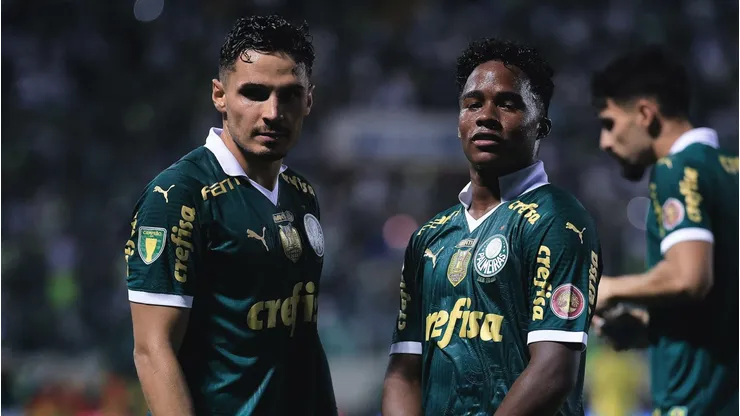 Endrick e Raphael Veiga podem decidir classificação para o Palmeiras. Foto: Ettore Chiereguini/AGIF