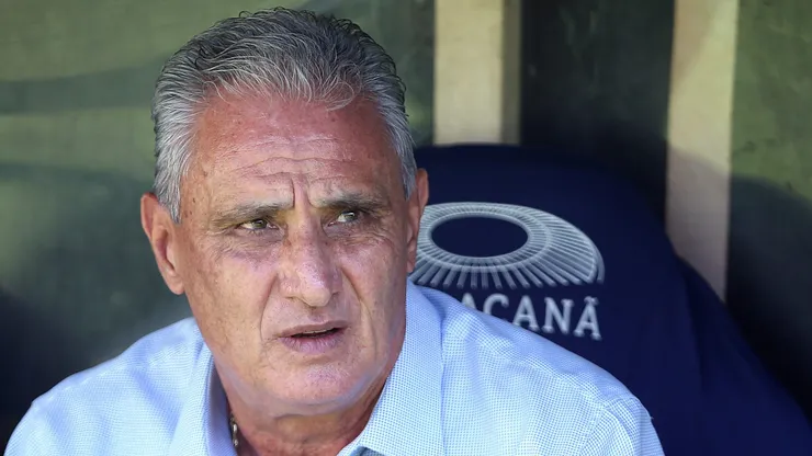 Técnico Tite no Maracanã, em jogo de Flamengo x Botafogo. Foto: Wagner Meier/Getty Images