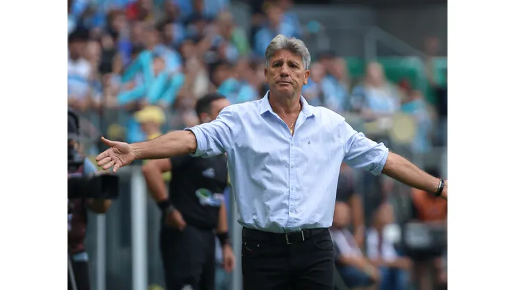 Renato Gaúcho em partida entre Grêmio x Juventude pelo Campeonato Gaúcho
