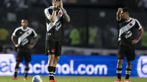 Vegetti jogador do Vasco lamenta durante partida contra o Criciuma no estadio Sao Januario pelo campeonato Brasileiro A 2024. Foto: Jorge Rodrigues/AGIF