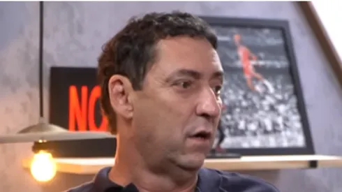 PVC durante entrevista no canal do Benja. Jornalista projeta partida do Timão. Foto: Reprodução/ Youtube Benja Me Mucho.