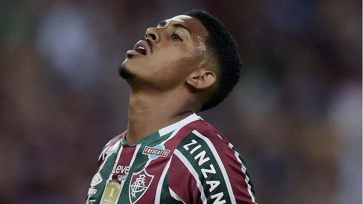 RJ - RIO DE JANEIRO - 29/02/2024 - RECOPA SUL-AMERICANA 2024, FLUMINENSE X LDU -John Kennedy jogador do Fluminense lamenta durante partida contra o LDU no estadio Maracana pelo campeonato Recopa Sul-Americana 2024. Foto: Alexandre Loureiro/AGIF