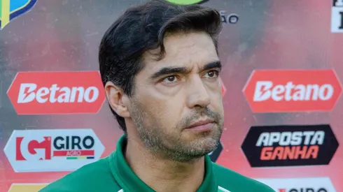 Abel Ferreira em entrevista antes da partida entre Vitória e Palmeiras no estádio Barradão, pelo Campeonato Brasileiro, no dia 14/04/2024.