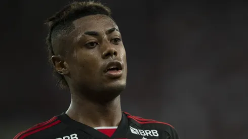 Bruno Henrique durante partida entre Flamengo e São Paulo no Estádio Maracanã, pelo Campeonato Brasileiro, no dia 17/04/2024.