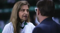 Leila Pereira, no Allianz Parque, em jogo do Campeonato Brasileiro. Foto: Ettore Chiereguini/AGIF