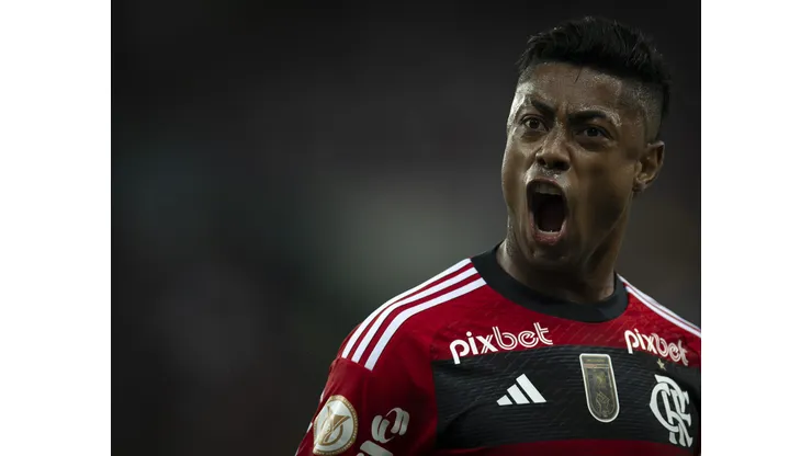 Bruno Henrique em partida do Campeonato Brasileiro 2023