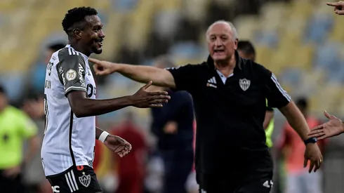 Felipão e Edenílson quando trabalharam juntos pelo Atlético-MG. Foto: Thiago Ribeiro/AGIF