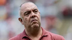 RJ - RIO DE JANEIRO - 30/03/2024 - CARIOCA 2024, NOVA IGUACU X FLAMENGO FINAL - Marcos Braz dirigente do Flamengo durante partida contra o Nova Iguacu no estadio Maracanã pelo campeonato Carioca 2024.