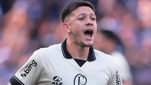 Rodrigo Garro reclamando na Neo Química Arena, em partida entre Corinthians e Santo André, pelo Campeonato Paulista, no dia 02/03/2024.